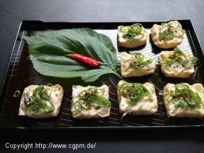 Tofu-Häppchen mit Miso-Mayonnaise